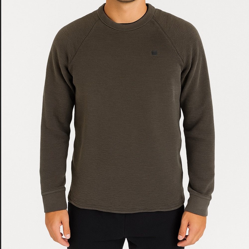 G-Star RAW Jirgi Ottoman Rib Long Sleeve Shirt Men’s M Olive Green